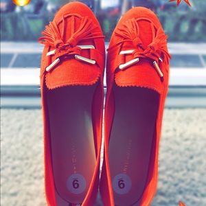 💥🔥BRIGHT ORANGE TOMMY HILFIGER SHOES 🔥💥